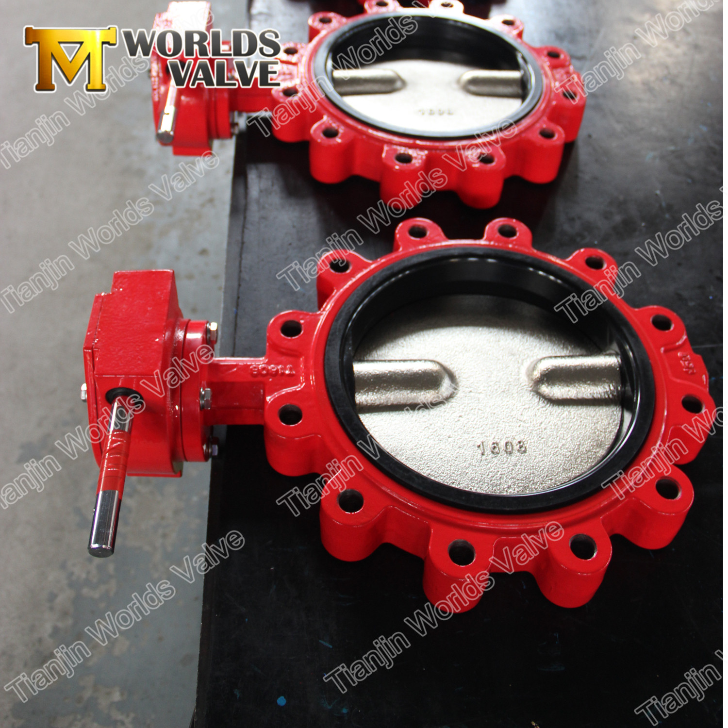 PN10 PN16 JIS5K JIS10K Class125 Class 150 Lug Butterfly Valve With Two