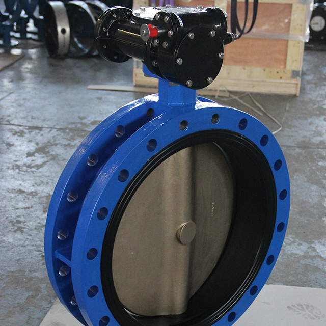 Concentric U Section U Type Double Flange Butterfly Valve With Rubber